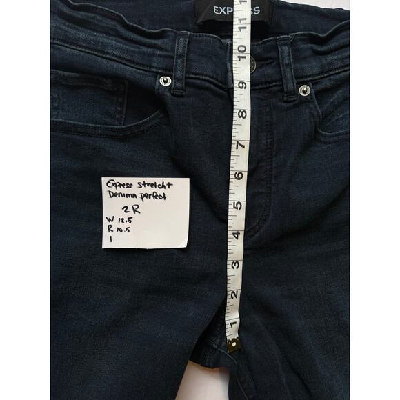 Express 2R Stretch Plus Denim Perfect Curves Legggings High Rise - Picture 5 of 8